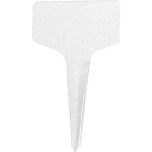 50pcs Nursery Garden Gray Plastic Plant T-type Markers Plant Tags Nursery Garden Labels SUB Sale