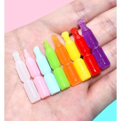 8pcs New Dollhouse Miniature Food Simulation mini Crushed Ice Pretend Play Kitchen Decor Accessories Kids Toys