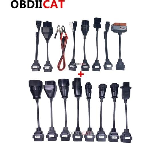 2020 8pcs Full Set Car Cables + 8pcs Truck Cables For TCS PRO Plus/MVD/Multidiag Pro Kess Cable