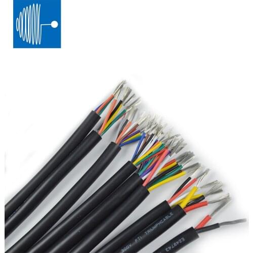 Triumph cable Audio Wire UL2464 2/5/10M Sheathed Wire Cable 28 26 24 22 20 18 16 AWG Copper Signal Cable 2 3 4 5 6 7 8 10 Core