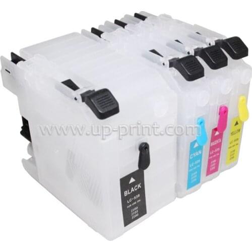 4pcs refillable ink cartridge For Brother LC509 LC505 LC539/535 LC569/565 LC529/525 LC109/105 LC129/125 DCP-J100/J105/J200