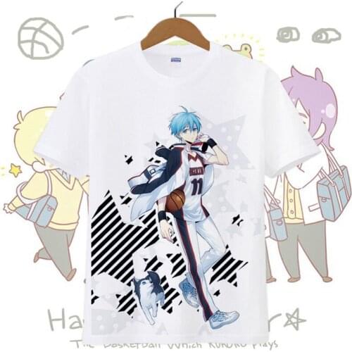 Kuroko no Basket T-shirt Anime T Shirt Tetsuya Kagami Taiga Cosplay Costume Short Sleeve Tops Tees