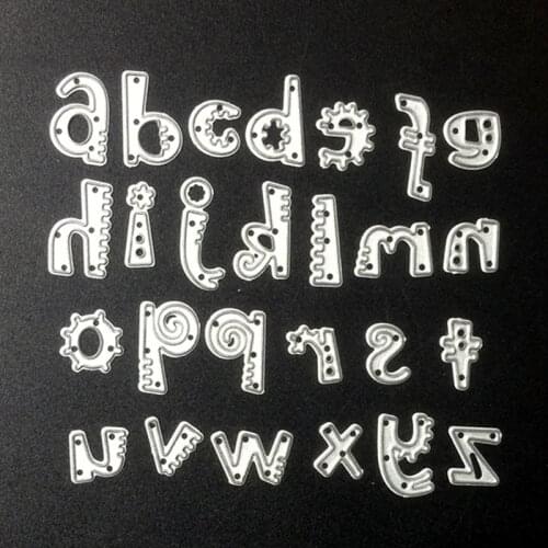 SCD635 26 Alphabet Metal Cutting Dies For Scrapbooking Stencils DIY Album Cards Decoration Embossing Folder Craft Die Cuts New