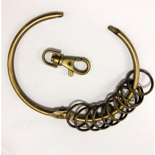 10pcs 11 Rings Metal Key Ring Buckle for Steward Hotel on Bag