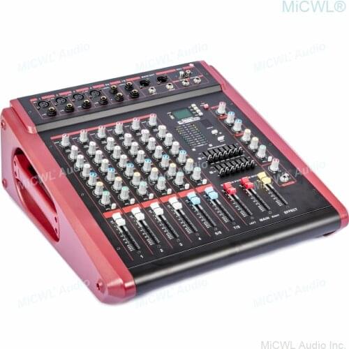 MiCWL 2800 Watt New Generation Power Mixer 10 Channel Mixing Console Karaoke Music Live 2-Ch 2800W Power Amplifier