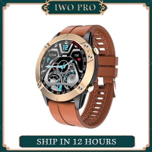 IWO PRO DK60 Men Business Smart Watch Bluetooth Dial Call Waterproof Heart Rate Monitor Full Touch Full Cycle Screen Smartwatch