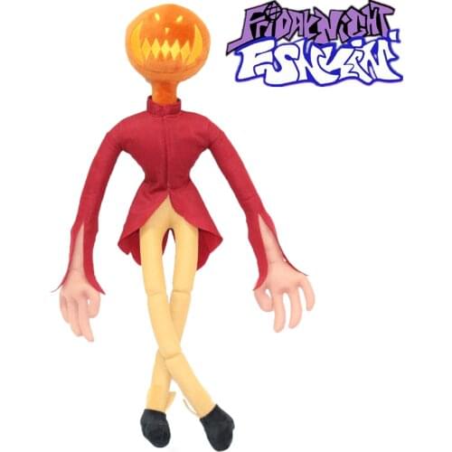 Cartoon Friday Night Funkin Game Plush Toy Spooky Month Pump Jack Skellington Soft Stuffed Doll Toys Halloween Gift 50cm