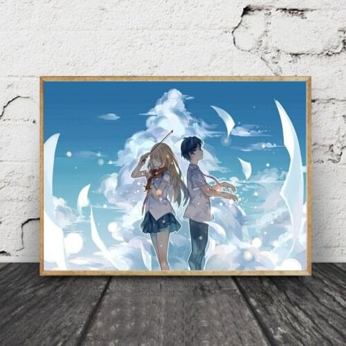 Canvas Wall Artwork Painting Home Decoration Your Lie in April Animation Nordic Poster Printed Modular Pictures For Living Room