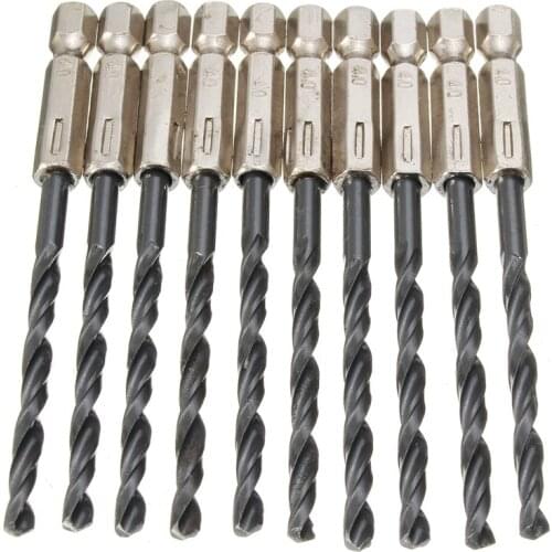 New 10pcs/set Metal Drilling Twist Drill Bit 3mm Micro HSS Twist Drilling Auger bit for Electrical Drill Tool Accessory