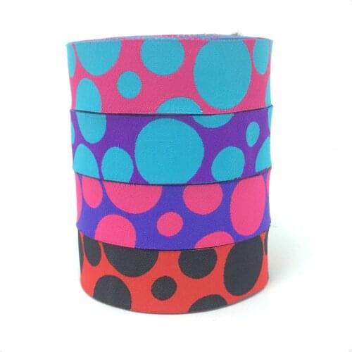 2016 NEW RIBBON COLOUR DOTS SINGLE FACE JACQUARD RIBBON 5/8" AND 7/8" 16MM AND 22MM 10YARD/ROLLS dog chain accessories lace