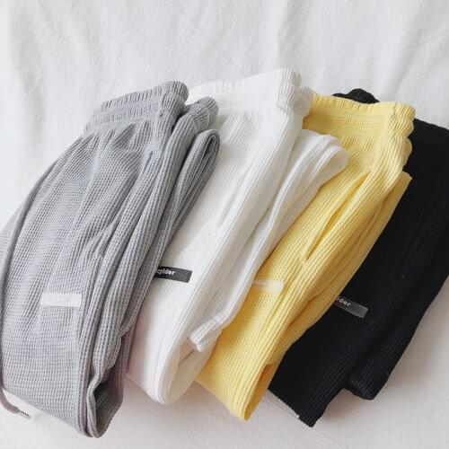 Korobov 2021 New Vintage Solid Autumn Winter Pants Women Japanese Sweet Wide Leg Pants Korean High Waist Sweatpants