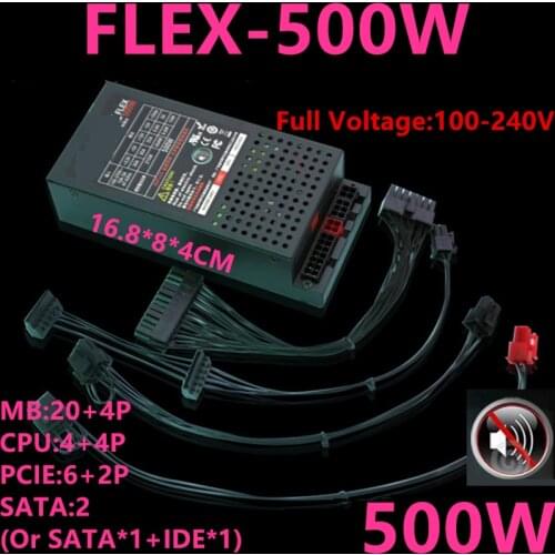 New PSU For Water Cooled Seiko FLEX NAS LOLI Small 1U D01S3 M4X D36 K39 K49 T39 R47 500W Power Supply FLEX-500W
