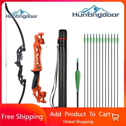 Huntingdoor Takedown Recurve Bow & Arrow Set Hunting Target Shooting 30-40lbs Archery for Beginner /Sending An Order From MOSCOW