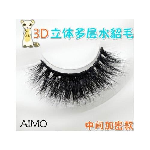 Pairs Of Women Ladies Thick darkness False Eyelashes Cross Long Black Natural 3D mink Fake lashes handmade Makeup Beauty tool