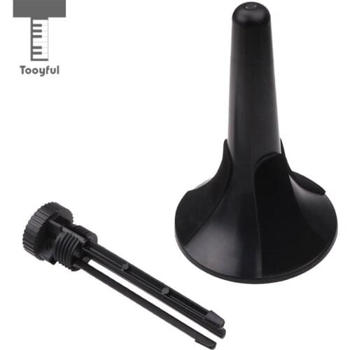 Durable Detachable Foldable Trumpet Support Stand Bracket Brass Instrument Parts Black