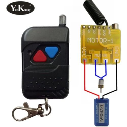 Up Down Stop Mini Motor Remote Switch DC 4.2V 5V 6V 7.4V 9V 12V Vibrator Coreless Motor Forwards Reverse Wireless Switches