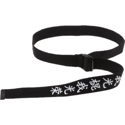 Chinese Letter Printing Design Nylon Belts Creative Waistband for Men and Women
