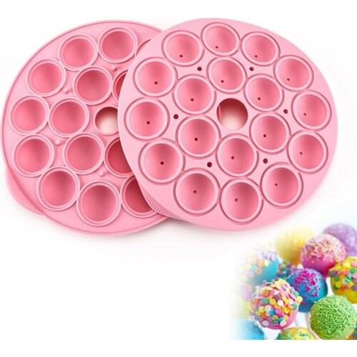 MATAVENI 18 Cavity Silicone Cake Pops Mold Cupcake Lollipop Chocolate Mold Cake Pop Stick Mould Tray Kitchen Baking Tools