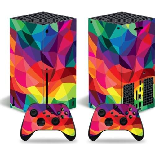 Fragment Style Skin Sticker Decal Cover for Xbox Series X Console and 2 Controllers Xbox Series X Skin Sticker Viny 1