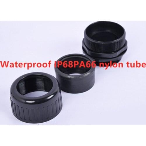 Waterproof IP68PA66 nylon tube / corrugated tube / wave tube fixing head / hose joint