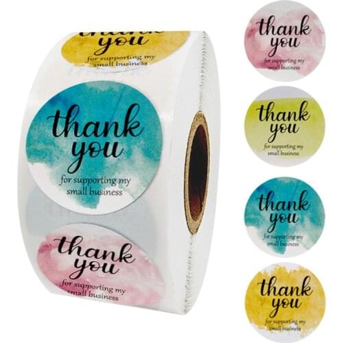 Reward stickers thank you Gifts Circular sealant schoolyard teacher Encouragement sticker Color decorate Tags