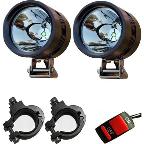 Motorcycle auxiliary work lights 12v 40w Motor headlamp 6500K super bright white car fog spot lamp headlights DRL accessories