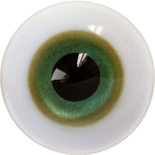 [wamami] 6mm 8mm 10mm 12mm 14mm 16mm 18mm 20mm 22mm 24mm Green Glass Eyes Eyeball BJD Doll Dollfie Reborn Making Crafts