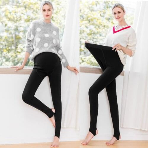 Women Adjustable High Waist Leggings High Elastic Maternity Extra Thick Trousers Pregnant Stomach lift Clothings For Women
