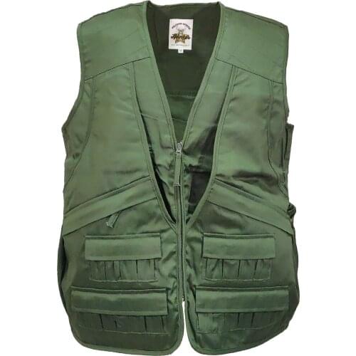 Vest hunting fishing multi-pocket cartuccera sportswear zip pockets zipper