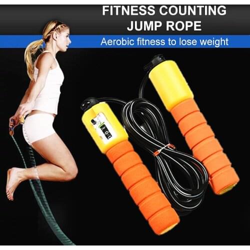 2.9m Professional Jump Rope with Electronic Counter Adjustable Fast Speed Counting Skipping Rope Jumping Wire Workout Equipments