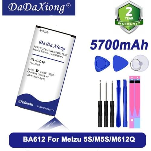 5400mAh BL-42D1F Battery for LG G5 H850 H820 H830 H831 H840 H868 H860N H860 LS992 US992 F700L F700S F700k VS987 Phone Battery