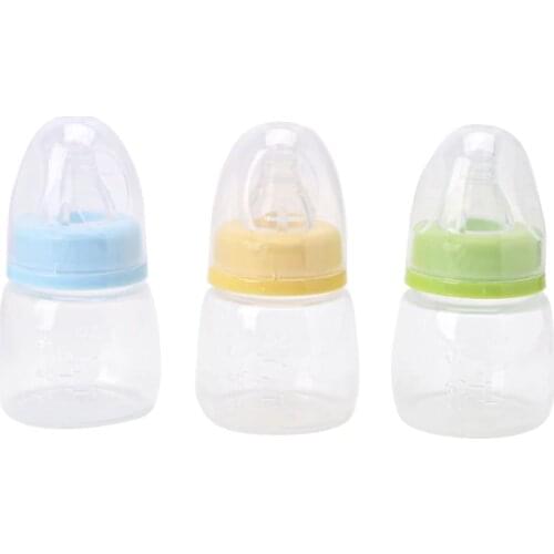 New 60ml 2OZ Silicone Baby Infant Newborn Feeding Nursing Nipple Bottle Bottles Random Color