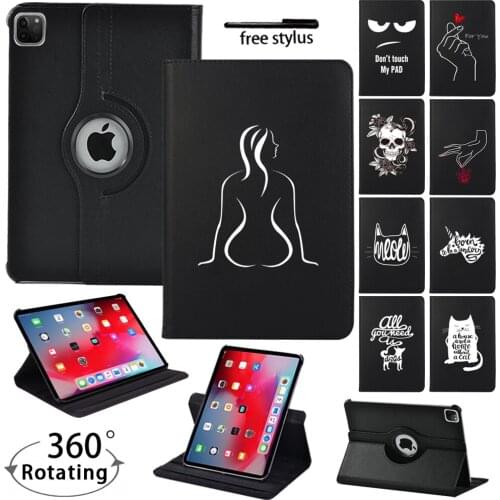 For Apple IPad Pro 9.7"/ Pro 10.5" Case 360 Degrees Rotating PU Leather Cover for IPad Pro 11" 2018/2020 Smart Stand Cases