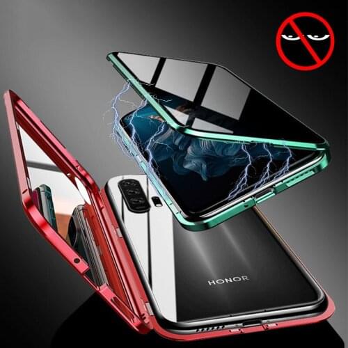 Full Protection Anti-peeping Case For Huawei P30 P40 P20 Pro Mate 30 20 Pro Honor 20 Pro Nova 6 5 Magnetic Double Tempered Glass