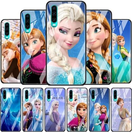 Disney Princess Aisha for Huawei P40 P30 Pro Plus P20 P10 Lite P Smart Z 2021 2020 2019 Luxury Tempered Glass Phone Case