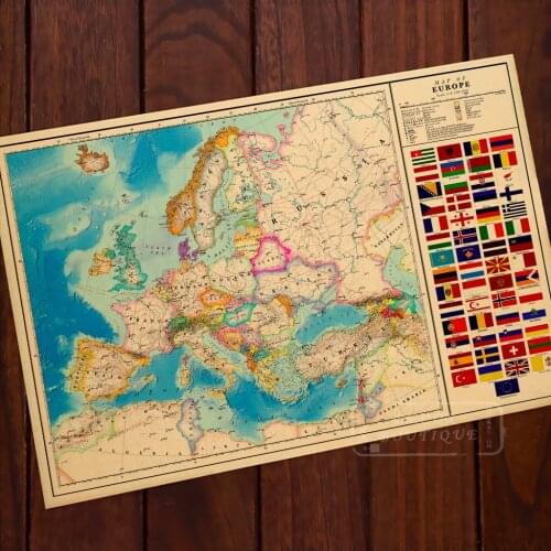 Alternate History Map of Europe WW2 Vintage Retro Classic Poster Canvas Painting Wall Posters Home Decor Gift