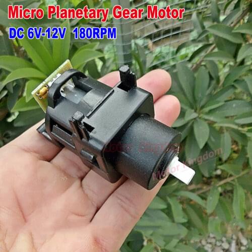 DC 6V~12V 8V 120RPM Micro 370 Planetary Gearbox Gear Motor Speed Reduction Plastic Reducer Square Shaft Motor DIY Toy Model