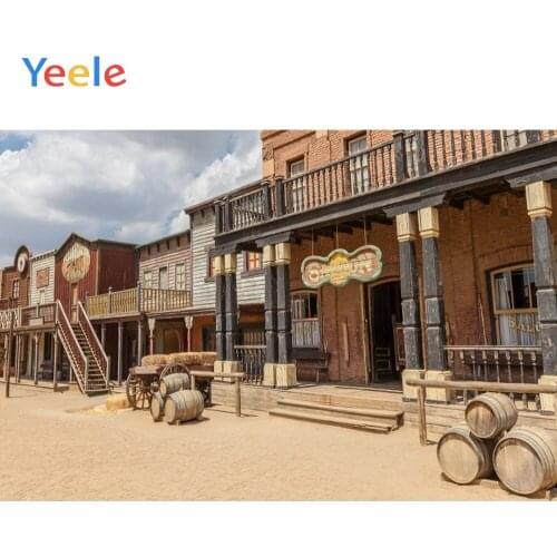Yeele American Western Cowboy Bistro Scene Photography Backgrounds Customized Photographic Backdrops For Photo Studio