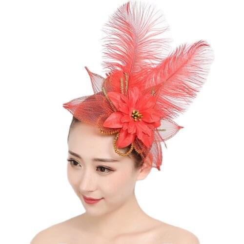 Dance Headdress Performance Head Flower Stage Performance Headpiece Dance Accessories