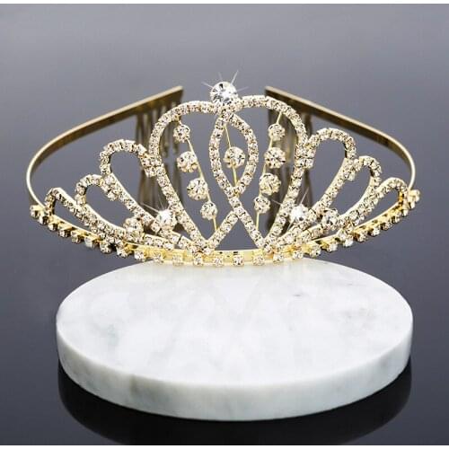 Headwear Headband Hair Accessories Bridal 2021 High-end Fashion New European And American Rhinestone Crown Wholesale