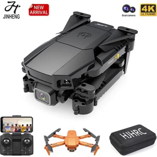 JINHENG HJ78 New Mini Drone 4K Camera Dual HD Holdable Quadcopter FPV Drones WiFi Real-Time Transmission Helicopter Toy For Boy