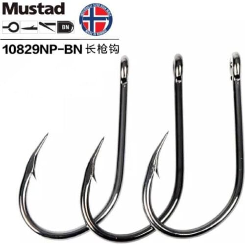 Mustad Hooks for Sea Fishing 10829# Jig Hook Baits Herring Sturgeon Fishing Hooks Ocean Anzuelos Pesca Acesory 1 Pack/lot Anzol