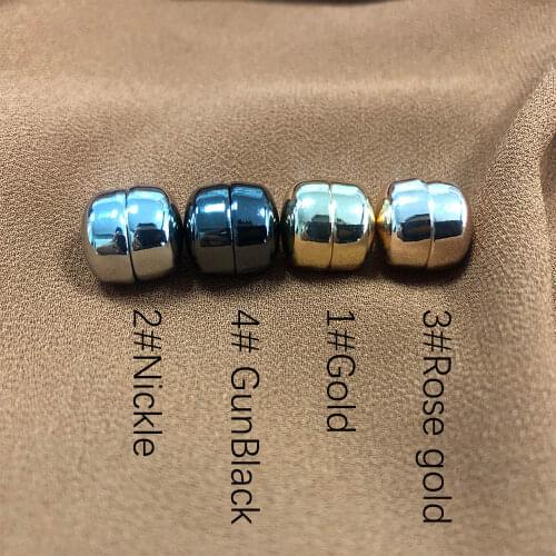 Strong metal plating magnetic hijab luxury accessory no hole pins brooches Magnet for muslim chiffon scarf