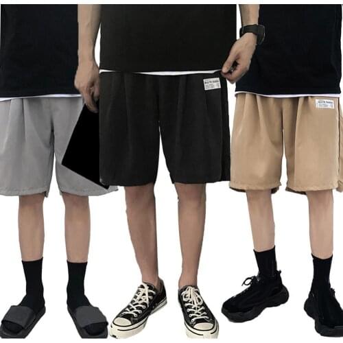 Summer Sports Jogging Men Plus Size Fashion Men Loose Breathable Soft Fifth Pants Board Beach Sports Running Shorts Fifth Pants