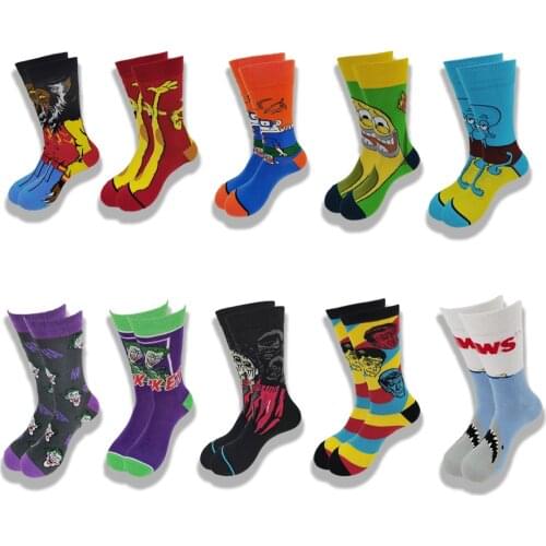 Good Quality Men And Women Cute Movie Cotton Socks Casual Hip Hop Creative Soft Comfortable Funny Nov