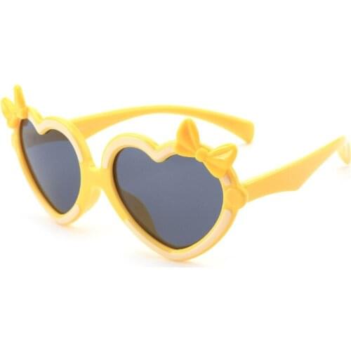 New Childrens Polarized Sunglasses Soft Plastic Kids' Heart-Shaped Glasses Party Eyeglasses UV400