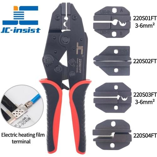 Crimping tool for electric heating film terminal Ratchet crimping tool Electric heating film clamp