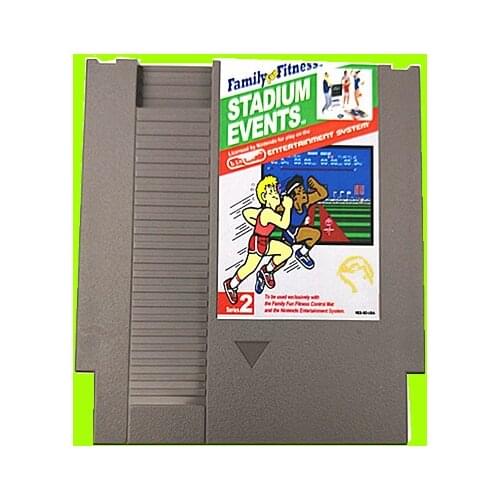 Drop Shipping Stadium Events Region Free 72 Pins Game Card For 8 Bit Game Player