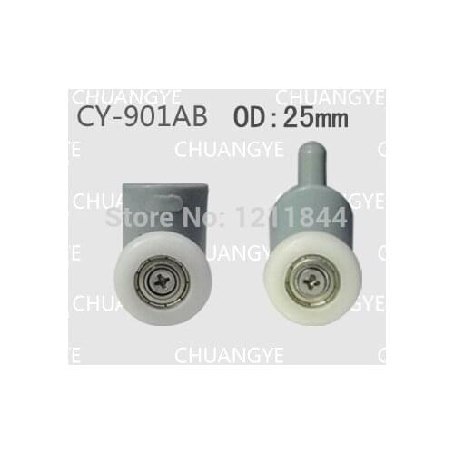 Rollers for shower OD :25mm doors wheel pulley up roller+down roller