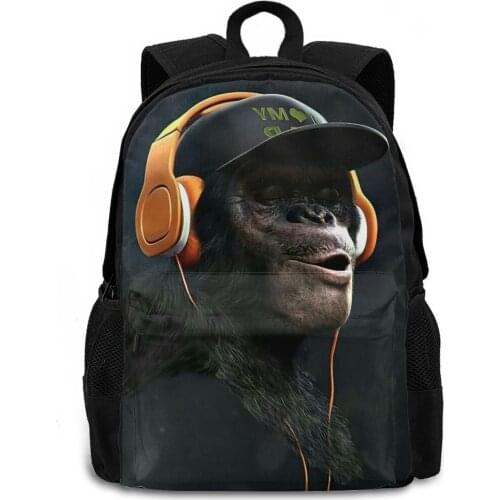 3D Animal Print Backpacks for Men Cool Skull Lion Boys School Bookbag Travel Rucksacks Backpacking Purse